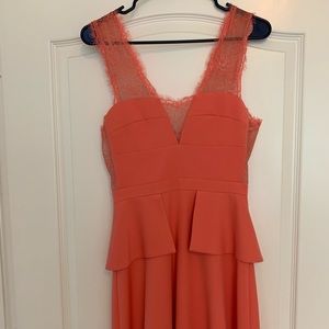 Lace Insert Cocktail Dress
